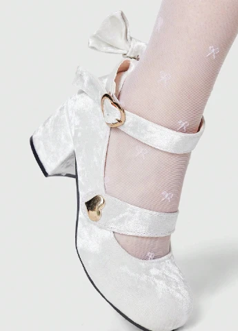 SHEIN Туфлі мері джейн білий з текстиль, китай — літо (344466330)
