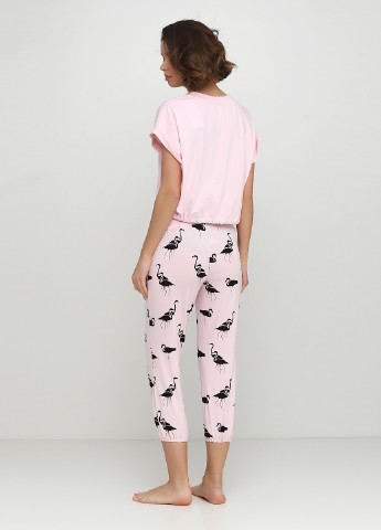 Светло-розовая всесезон пижама (футболка, брюки) Maria Lenkevich