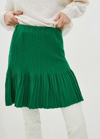 Зеленая однотонная юбка Sewel