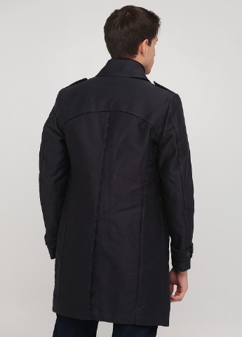 Серо-синее демисезонное Пальто однобортное Drykorn