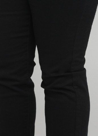 Черные кэжуал демисезонные прямые брюки Papaya
