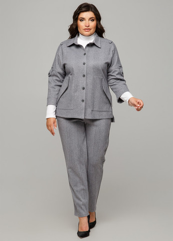 Серый женский жакет A'll Posa меланжевый - демисезонный