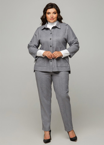 Серый женский жакет A'll Posa меланжевый - демисезонный