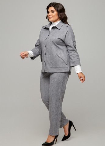 Серый женский жакет A'll Posa меланжевый - демисезонный