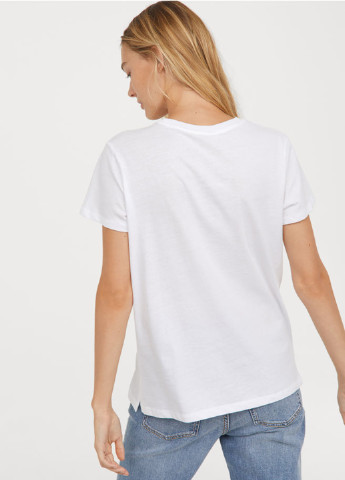 Білосніжна літня футболка H&M