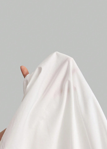 Белое кэжуал платье а-силуэт SHEIN однотонное