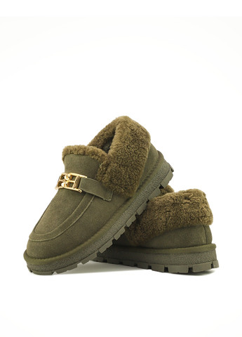 Respect Туфли лоферы зеленый з натуральная замша, украина — демисезон (306619523)