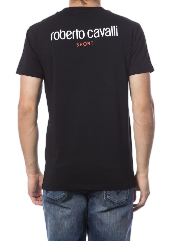 Чорна футболка Roberto Cavalli