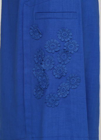Синее кэжуал платье а-силуэт Ruta-S с цветочным принтом
