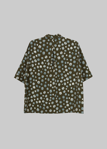 Оливковковая (хаки) кэжуал рубашка с абстрактным узором Monki