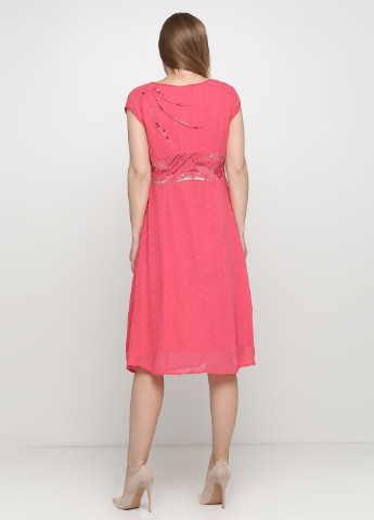 Розовое кэжуал платье клеш Nitya с рисунком