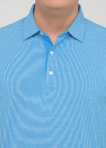 Голубой футболка-поло для мужчин Greg Norman в полоску