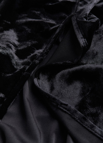 Черная вечерний однотонная юбка H&M