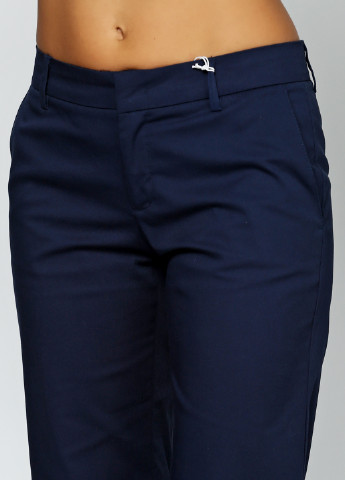 Синие кэжуал демисезонные прямые брюки Stefanel