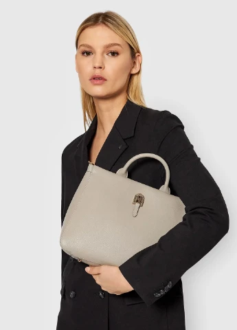 Женская кожанная сумка WB00345AX0732M7Y00 Светло-серая Furla PALAZZO S TOTE (252863973)