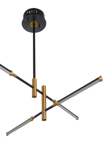 Современная светодиодная люстра BL-761С/25W WW BK/G Brille (251891734)