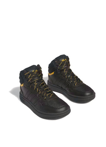 Детские черные осенние кроссовки adidas на шнурках с логотипом для мальчика