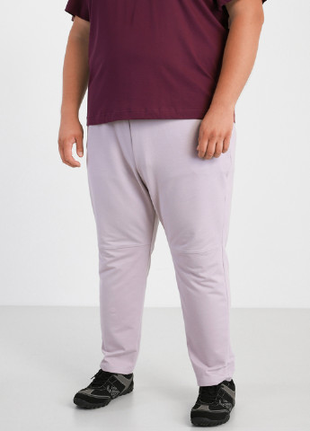 Светло-лиловые спортивные демисезонные зауженные брюки Promin