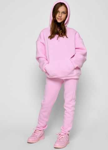 Розовый демисезонный подростковый спортивный костюм Carica