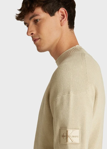 Бежевый зимний джемпер джемпер Calvin Klein Jeans
