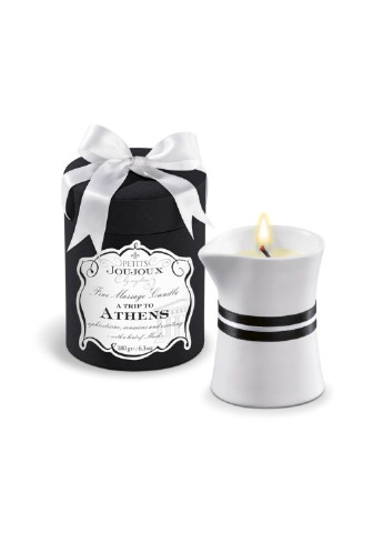 Масажна свічка - Athens - Musk and Patchouli (190 г) розкішна упаковка Petits Joujoux (254152045)