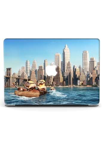 Чехол пластиковый для Apple MacBook 12 A1534 / A1931 Миньоны в Нью Йорке (3365-2564) MobiPrint (218858938)