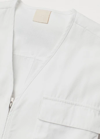 Біла демісезонна куртка H&M