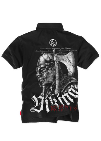 Черная футболка-футболка поло dobermans viking tsp126bk для мужчин Dobermans Aggressive