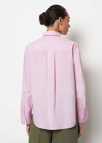 Розово-лиловая кэжуал рубашка однотонная Marc O'Polo