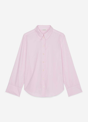 Розово-лиловая кэжуал рубашка однотонная Marc O'Polo