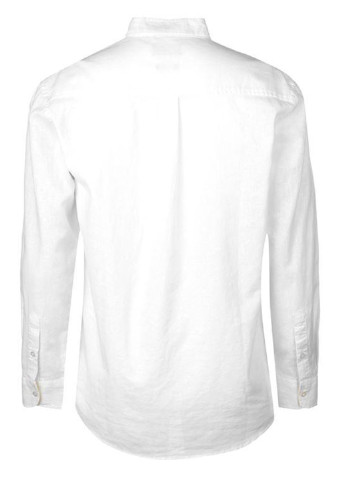 Белая кэжуал рубашка Pierre Cardin с длинным рукавом