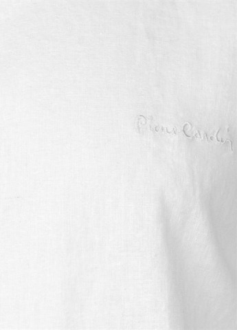 Белая кэжуал рубашка Pierre Cardin с длинным рукавом