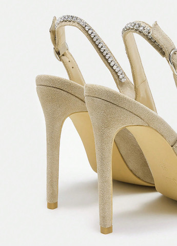 SHEIN Туфлі слінгбекі бежевий з текстиль, китай — літо (342722134)