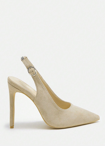 SHEIN Туфлі слінгбекі бежевий з текстиль, китай — літо (342722134)