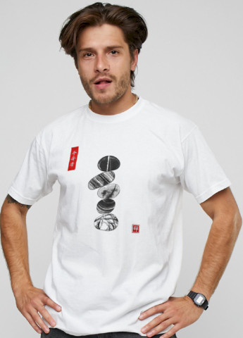 Белая футболка мужская YAPPI