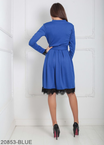 Синее кэжуал женское платье подіум kallagis Podium однотонное