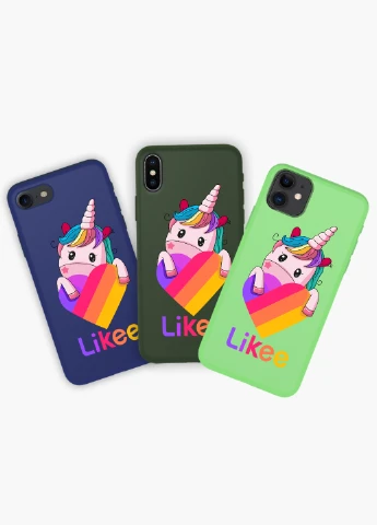 Чохол силіконовий Apple Iphone 8 Лайк Єдиноріг (Likee Unicorn) (6151-1597) MobiPrint (219518118)