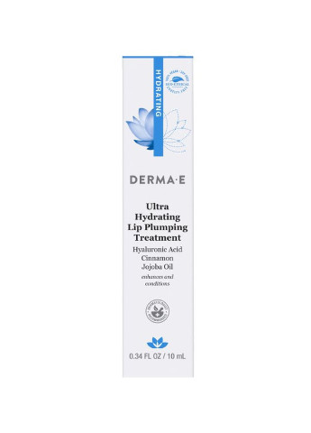 Ультра увлажняющее средство для увеличения объема Ultra Hydrating Lip Plumping Treatment Derma E (254900366)