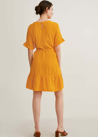 Жовтий кежуал сукня C&A однотонна