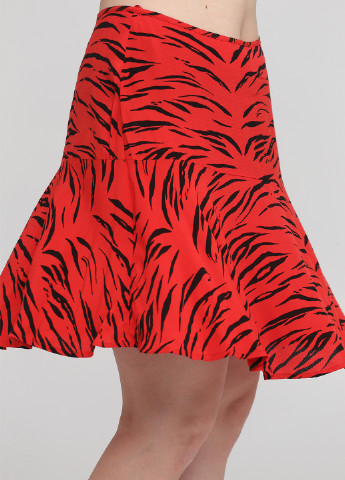 Красная кэжуал с абстрактным узором юбка Next клешированная