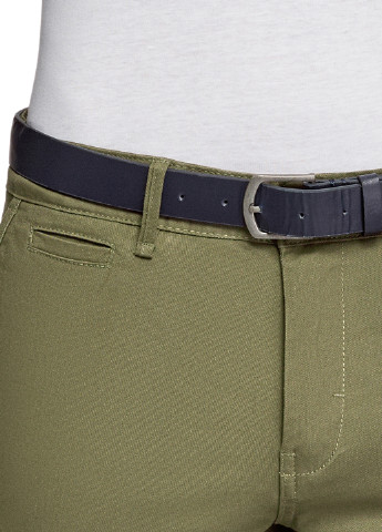 Зеленые кэжуал демисезонные прямые брюки Oodji
