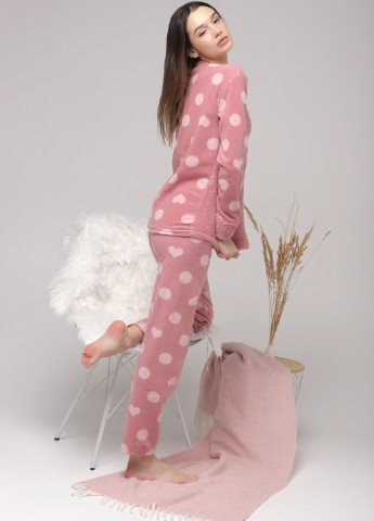 Розовая всесезон пижама No Brand