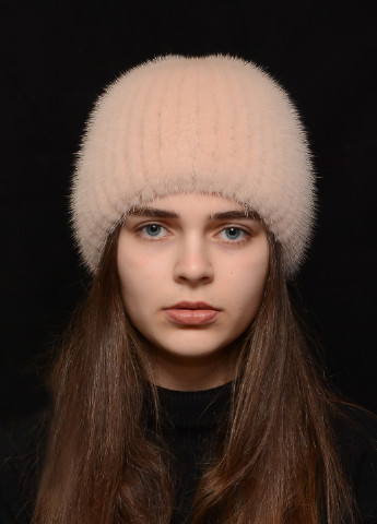 Зимова жіноча шапка з норки Меховой Стиль коса (198443671)