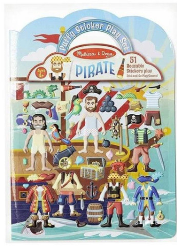 Набір для творчості Melissa & Doug Об'ємні наклейки Пірати (MD9102) Melissa&Doug (202365393)
