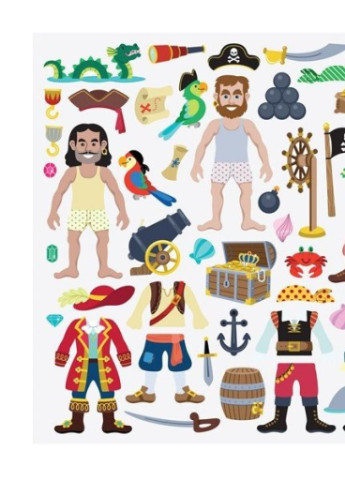 Набір для творчості Melissa & Doug Об'ємні наклейки Пірати (MD9102) Melissa&Doug (202365393)
