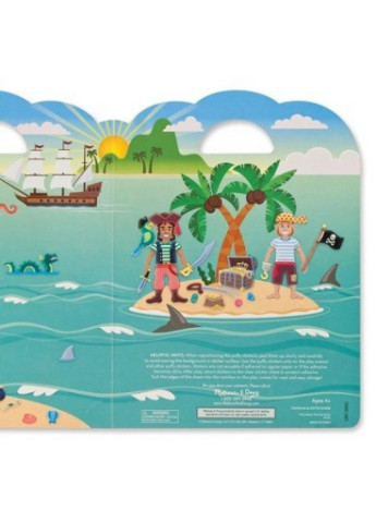 Набір для творчості Melissa & Doug Об'ємні наклейки Пірати (MD9102) Melissa&Doug (202365393)