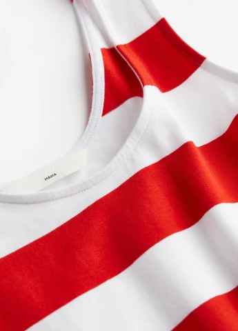 Комбінована кежуал сукня для вагітних сукня-майка H&M в смужку