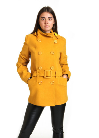 Желтое демисезонное Пальто Exclusive