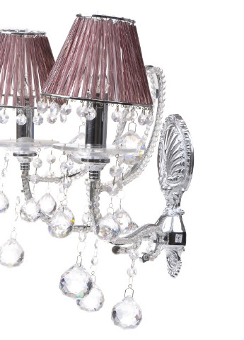 Бра настенное накладное хрустальное классическое с абажуром BCL-280W/2 E14 Brille (253894190)