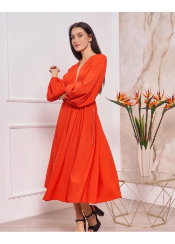 Красное повседневный платье 12539 s синий ISSA PLUS однотонное